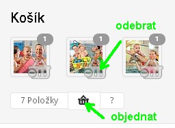 odebrat fotky z košíku